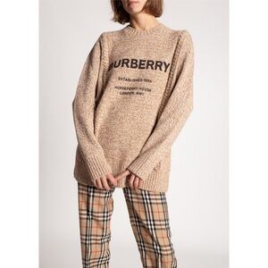 Burberry Tan Crew Neck Sweater